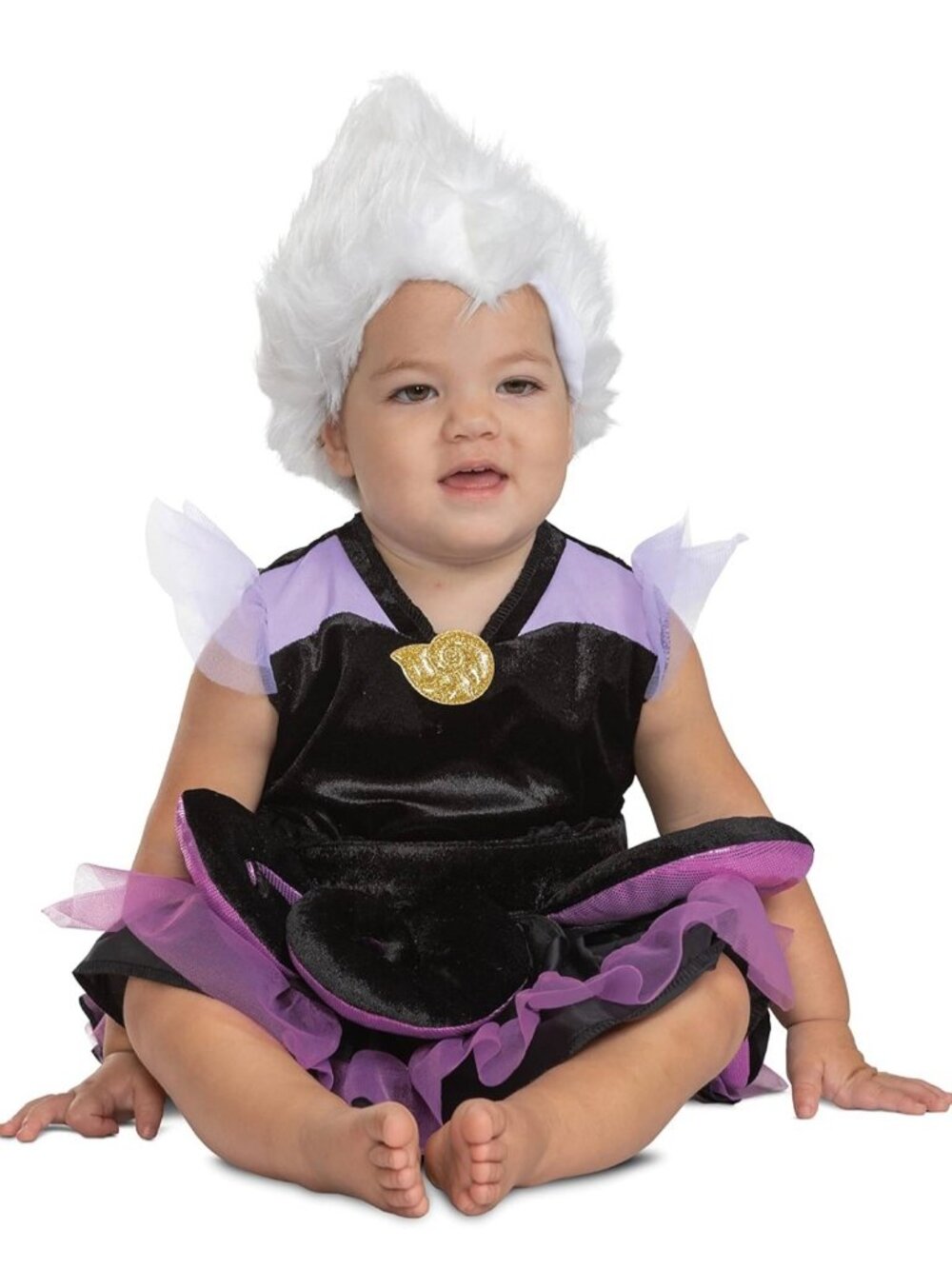 Disney Baby Ursula Infant Costume By Disguise Inc Velvet & Tulle Dress 6-12M
